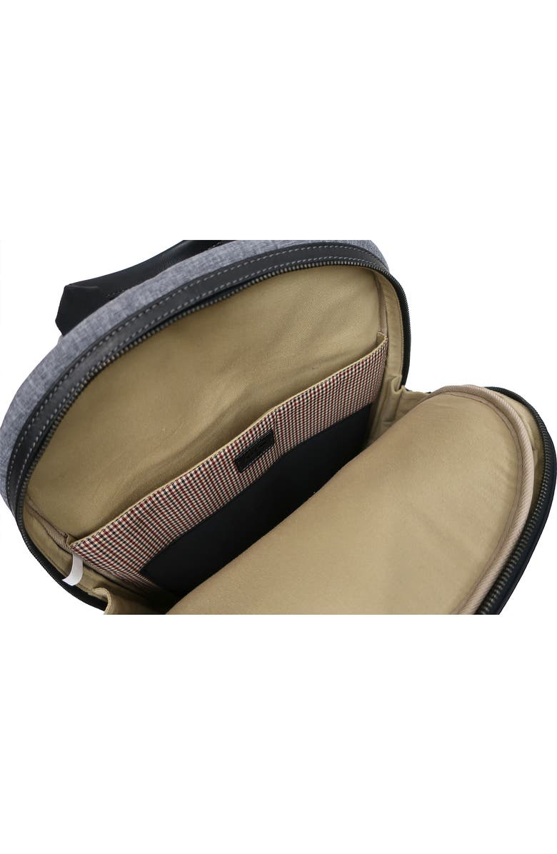 BOCONI Recycled Polyester & Leather Backpack, Alternate, color,