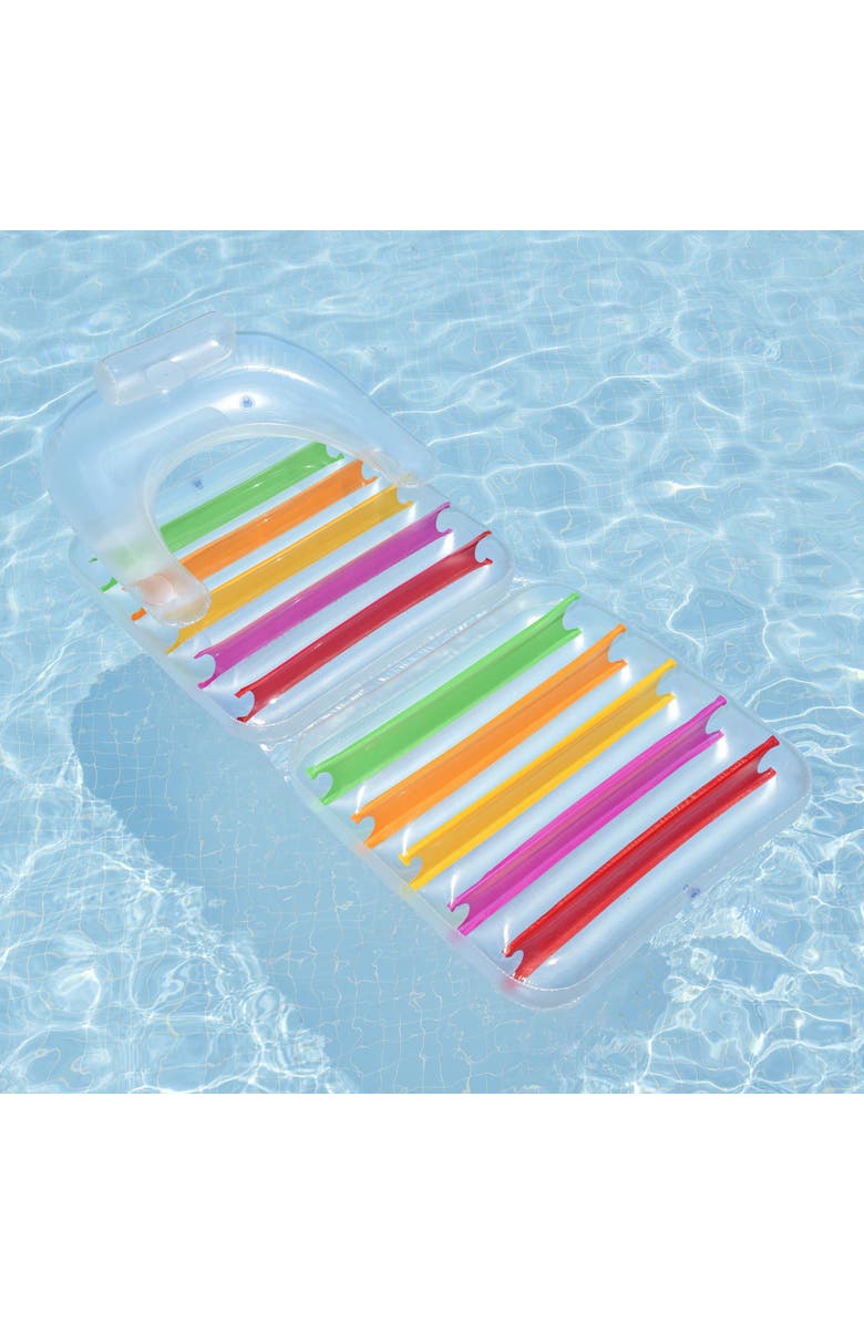 Bestway International, Ltd High Fashion Folding Lounge Chair, Alternate, color, Multicolored