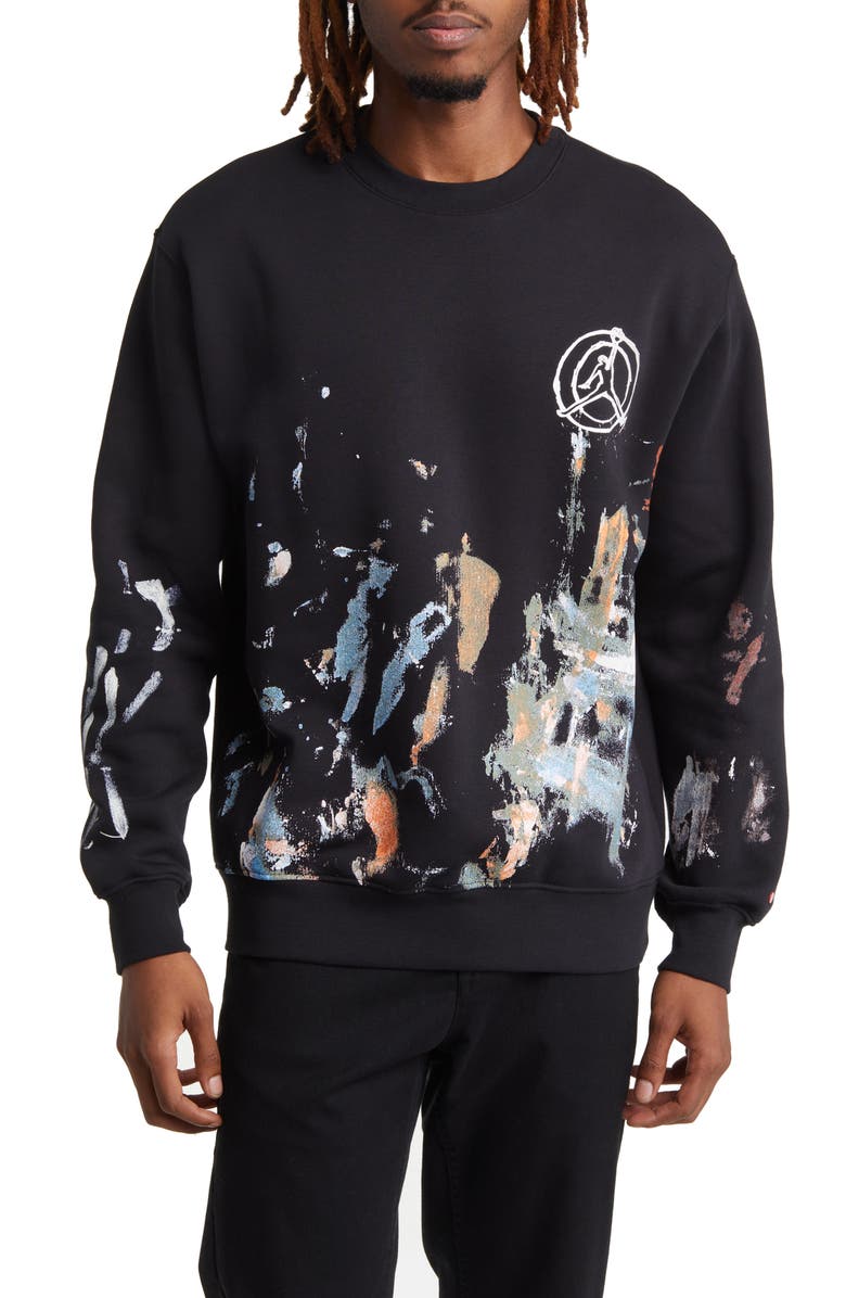 Jordan x Jammie Holmes Artist Series Crewneck Sweatshirt, Main, color, 