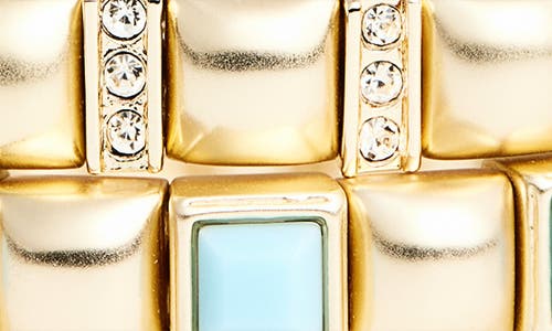 Roxanne Assoulin Set Of 3 Mini Jeweled Stretch Bracelets In Brown