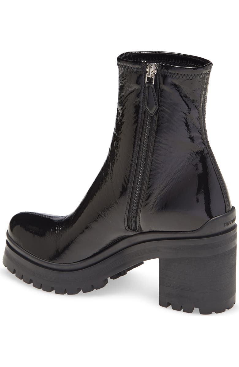 Miu Miu Round Toe Bootie, Alternate, color,