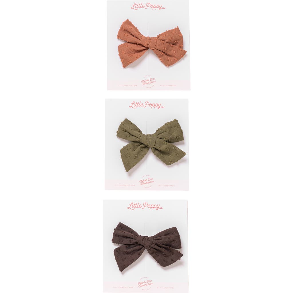 Little Poppy Co The Bow Clip Set In The London