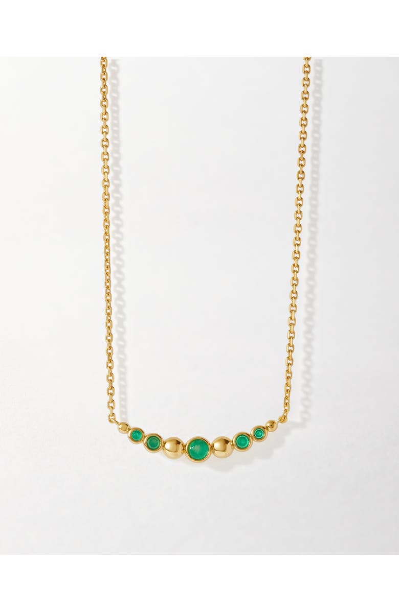 Edge of Ember Serena Green Onyx Necklace, Main, color, Green Onyx
