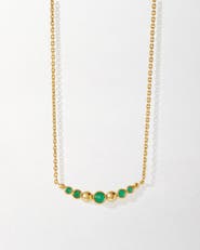 Edge of Ember Serena Green Onyx Necklace