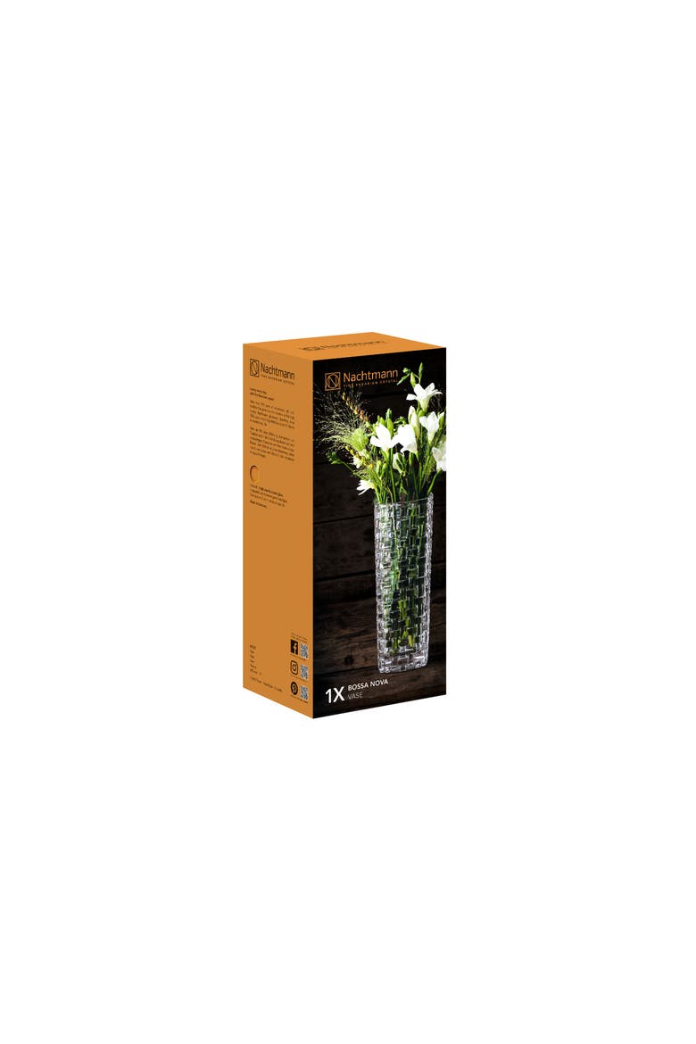 Bossa Nova 11" Vase, Alternate, color, Clear