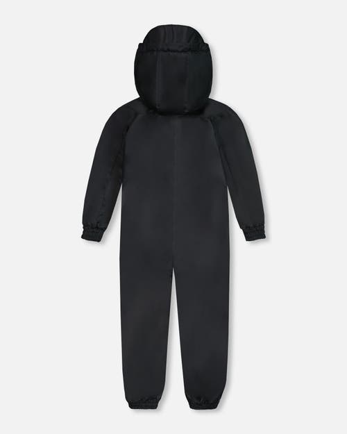 Deux Par Deux Little Kids Unisex Solid Mid-season One-piece Outerwear Black In Black