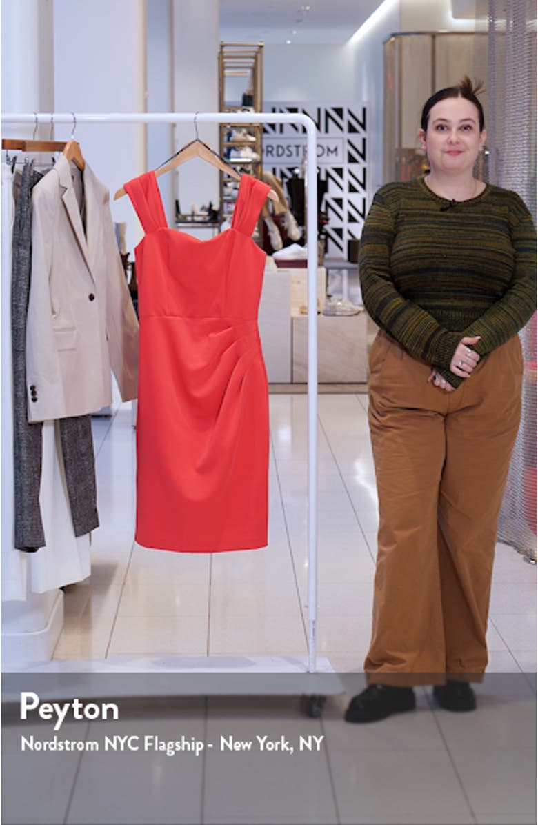 Pleated Scuba Dress, sales video thumbnail