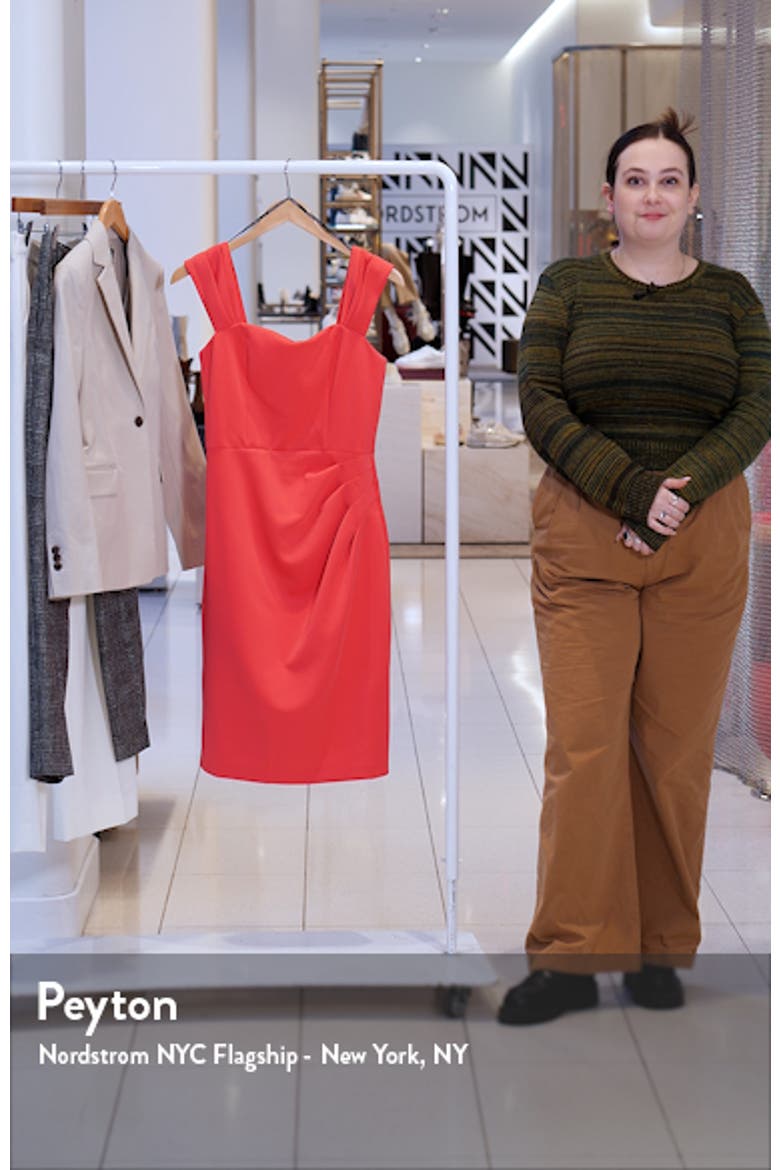 Pleated Scuba Dress video