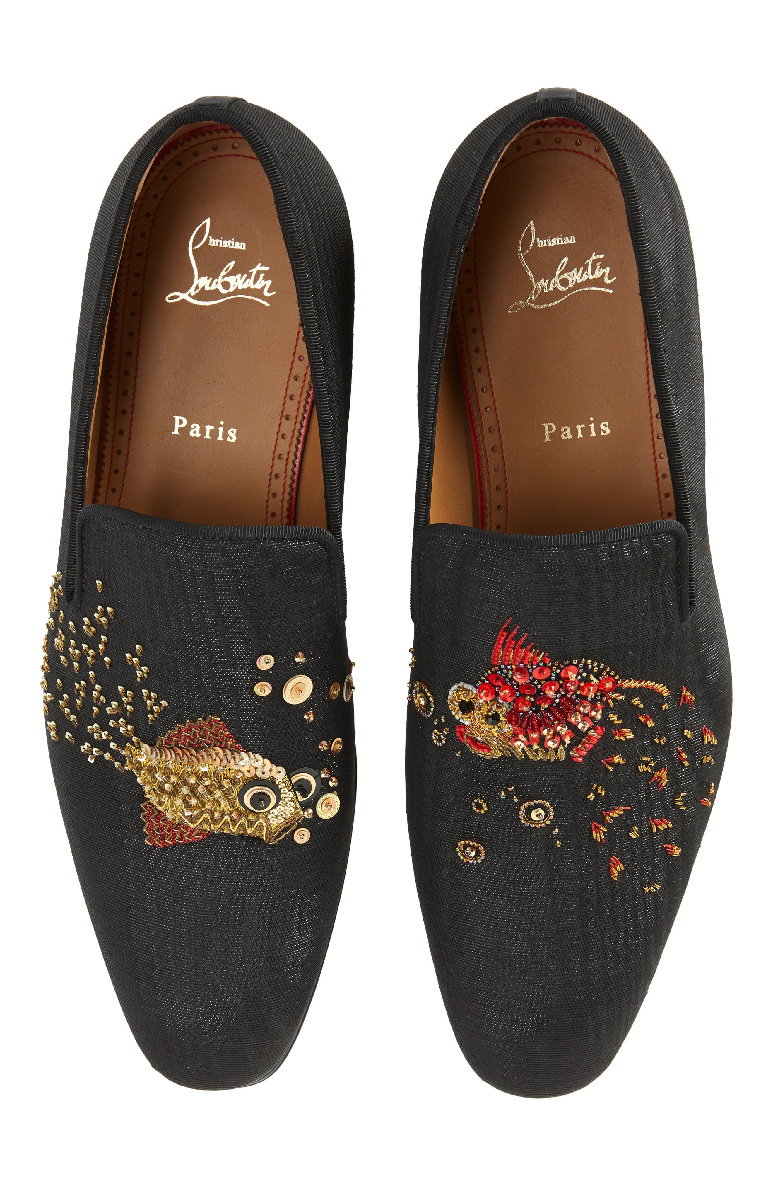 Christian Louboutin Aqualac Beaded Loafer, Main, color, 