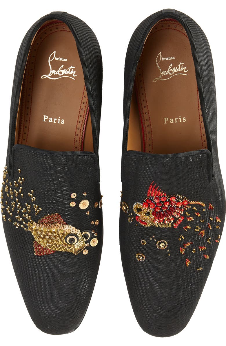 Christian Louboutin Aqualac Beaded Loafer, Main, color,