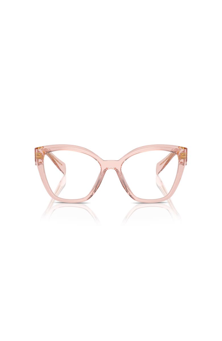 Prada 54mm Irregular optical glasses, Alternate, color, Pink