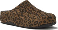 FitFlop Shuv Suede Leopard Mules