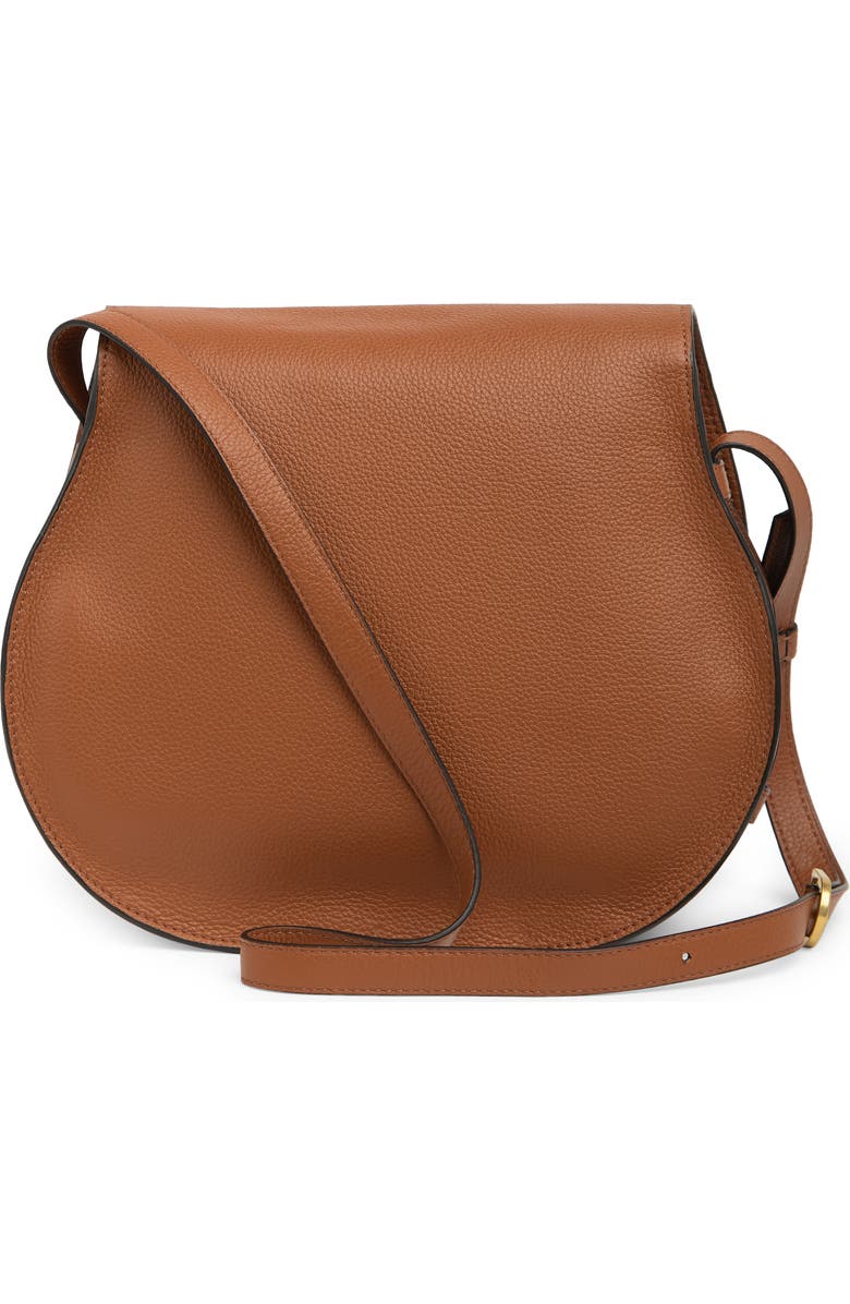 Chloé Medium Marcie Leather Crossbody Bag, Alternate, color, Tan