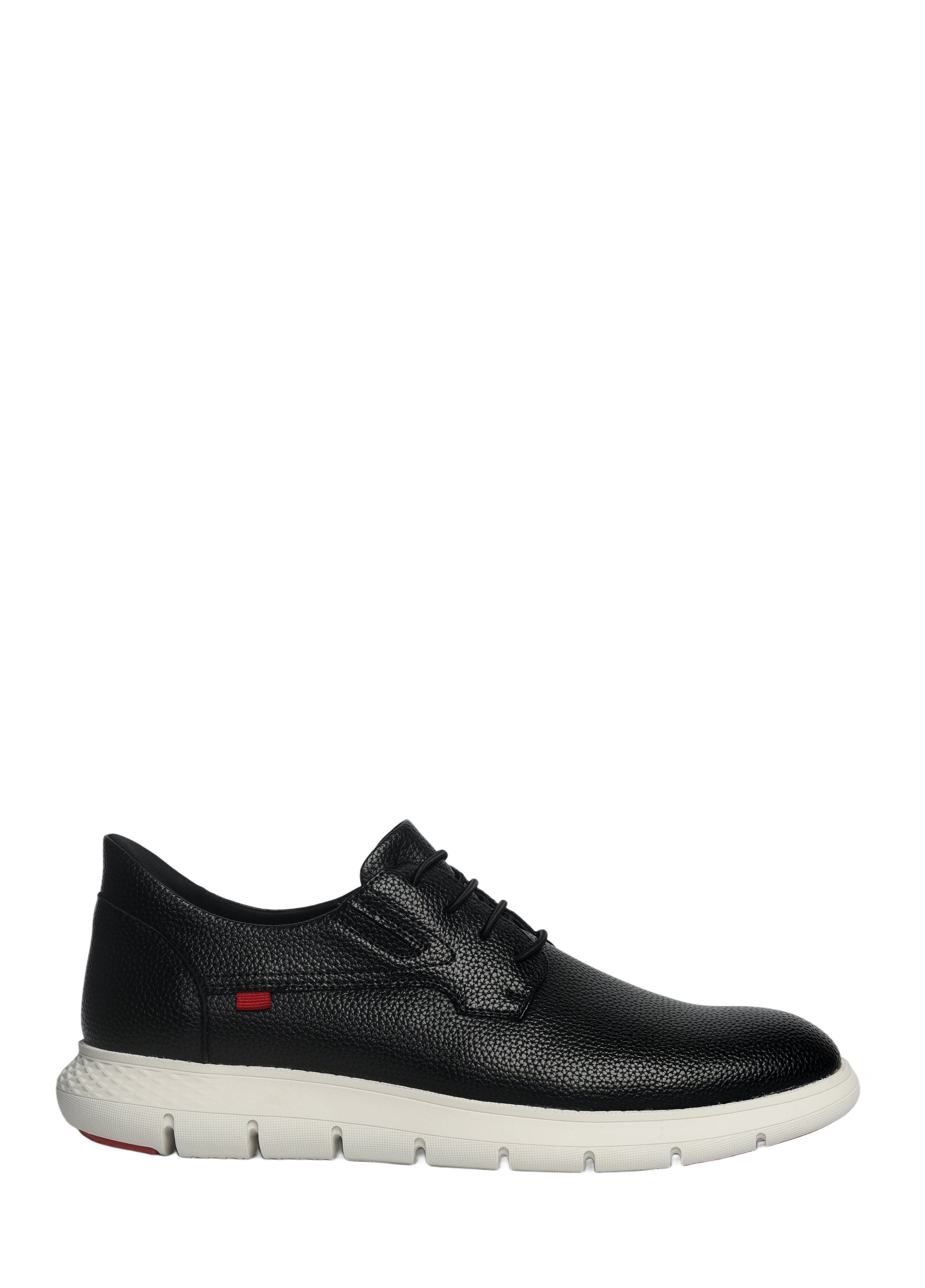 Marc Joseph New York Brooks  Hands Free Technology Leather Plain Toe Casual Oxford, Alternate, color, Black Grainy Leather