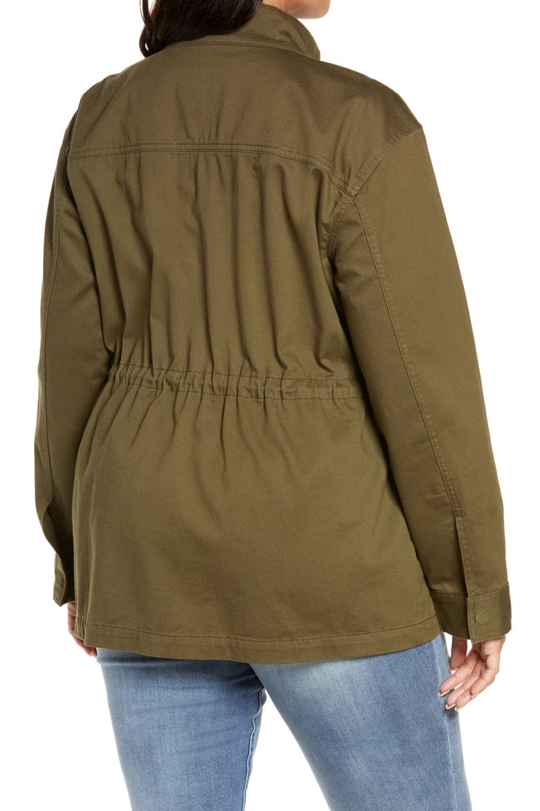 Twill Utility Jacket, Alternate, color, OLIVE SARMA