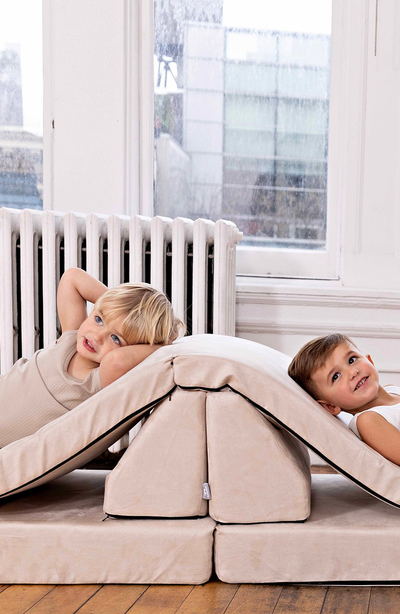 NoggiWear Ribbed Boxers, Alternate, color, Ribbed Taupe + White