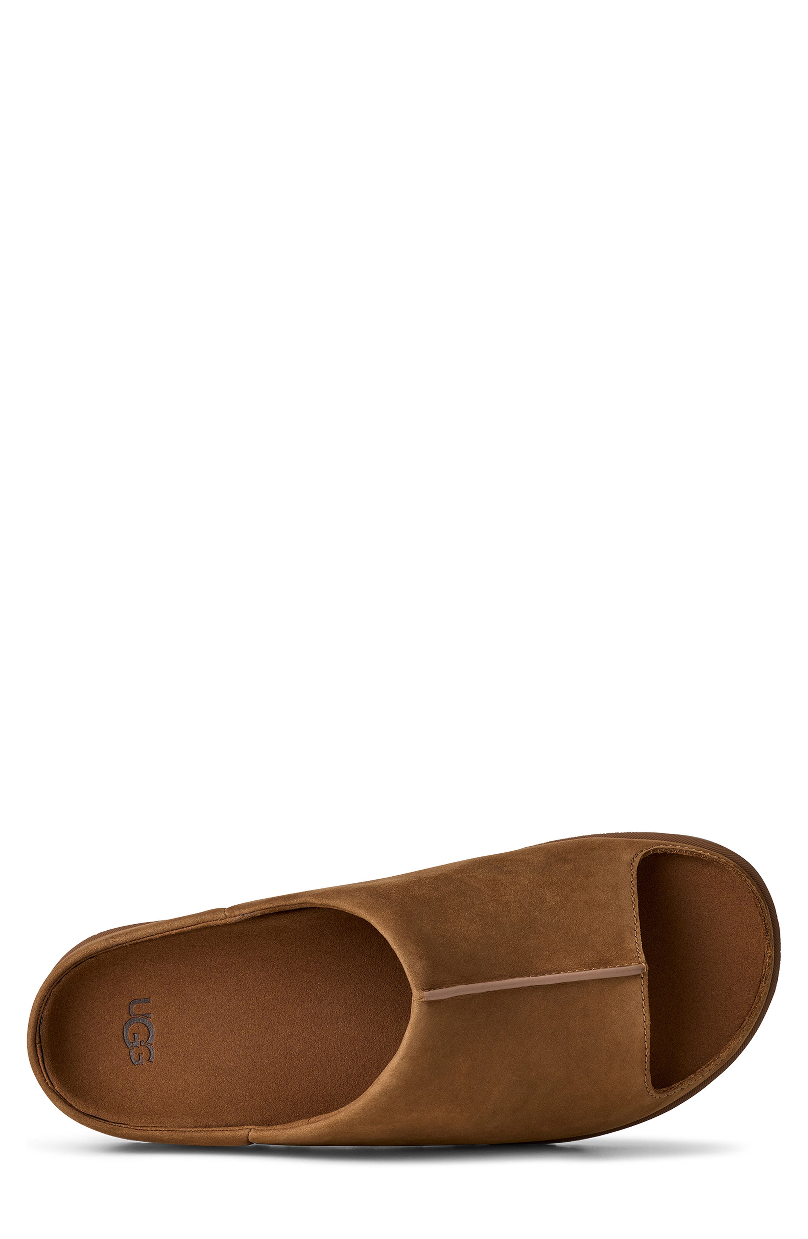 Otzo Slide Sandal, Alternate, color, DARK CHESTNUT