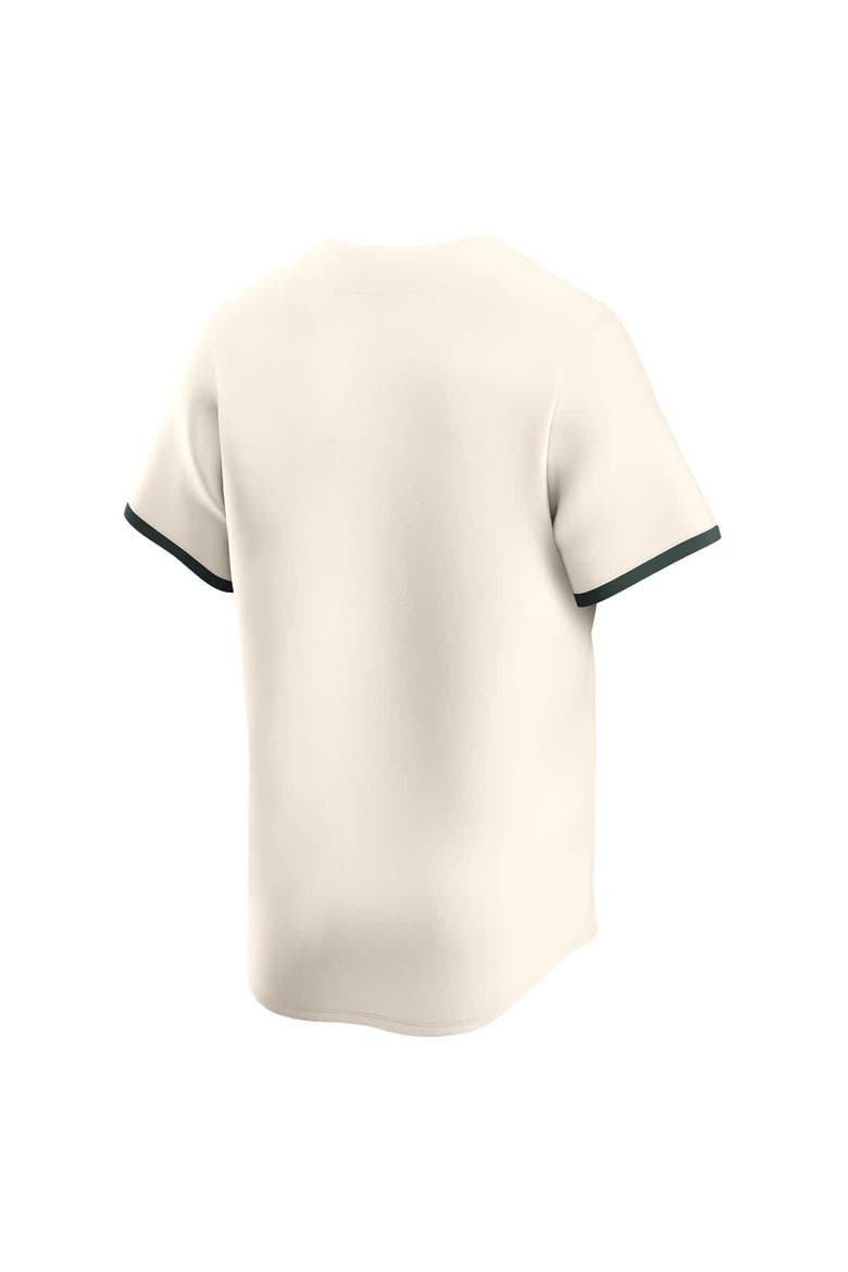 Men's Nike Natural Michigan State Spartans College Limited Baseball Jersey, Alternate, color, Natural