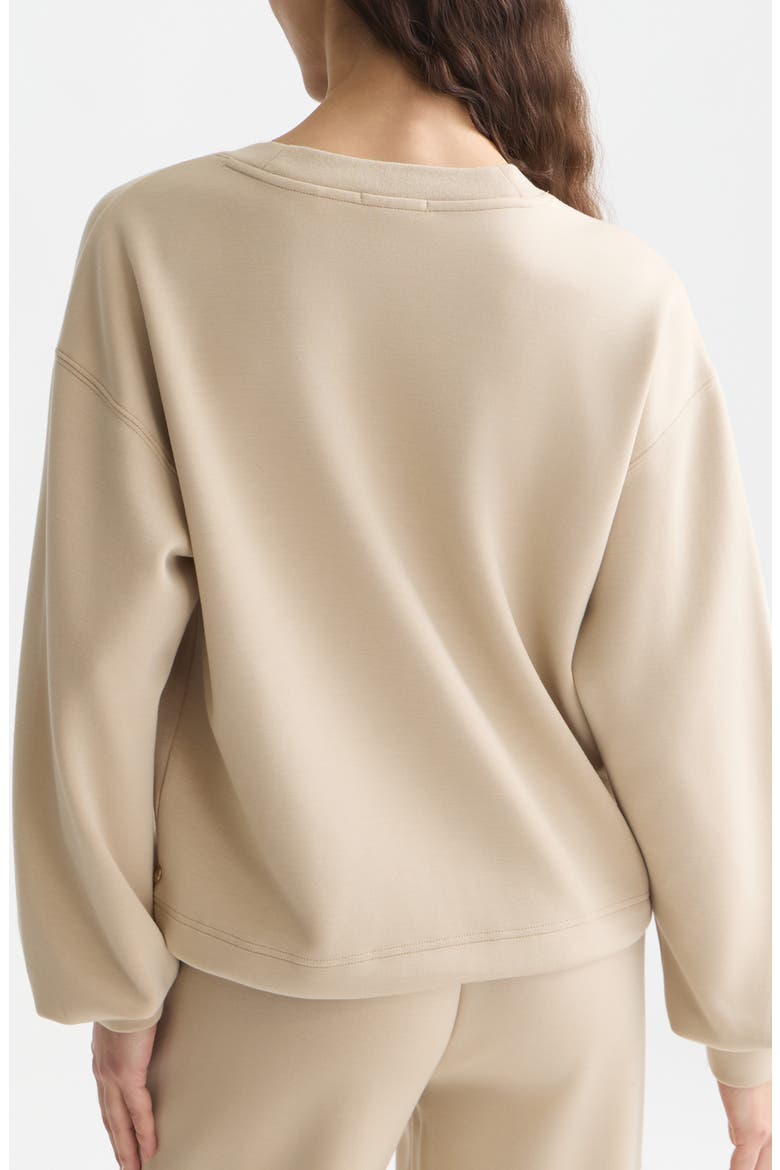V-Neck Sweatshirt, Alternate, color, DOESKIN