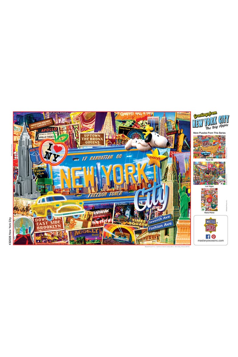 Greetings From New York 550pc Puzzle, Alternate, color, Multicolor
