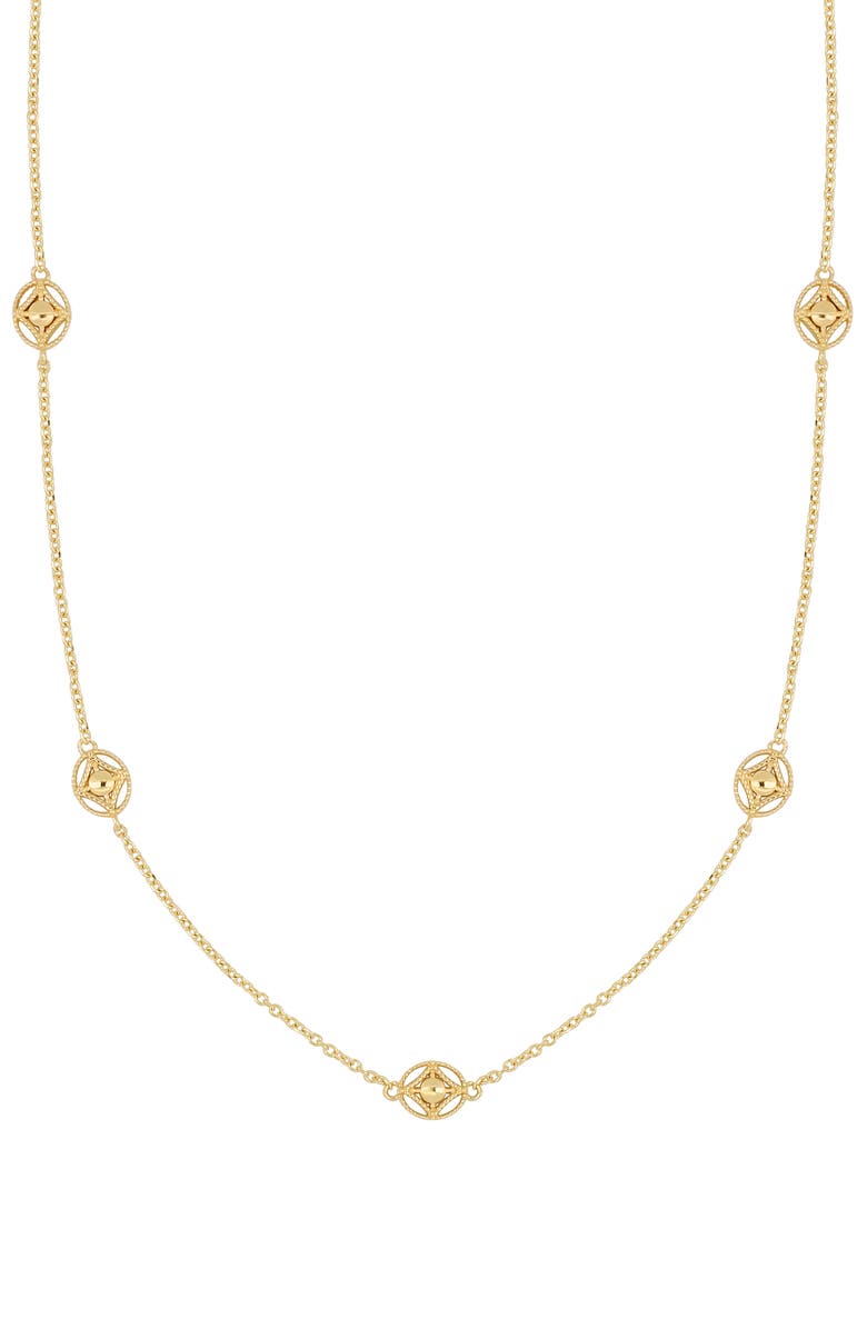 Bony Levy 14K Gold Cutout Station Necklace, Main, color, 14K Yellow Gold