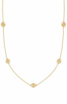 Bony Levy 14K Gold Cutout Station Necklace