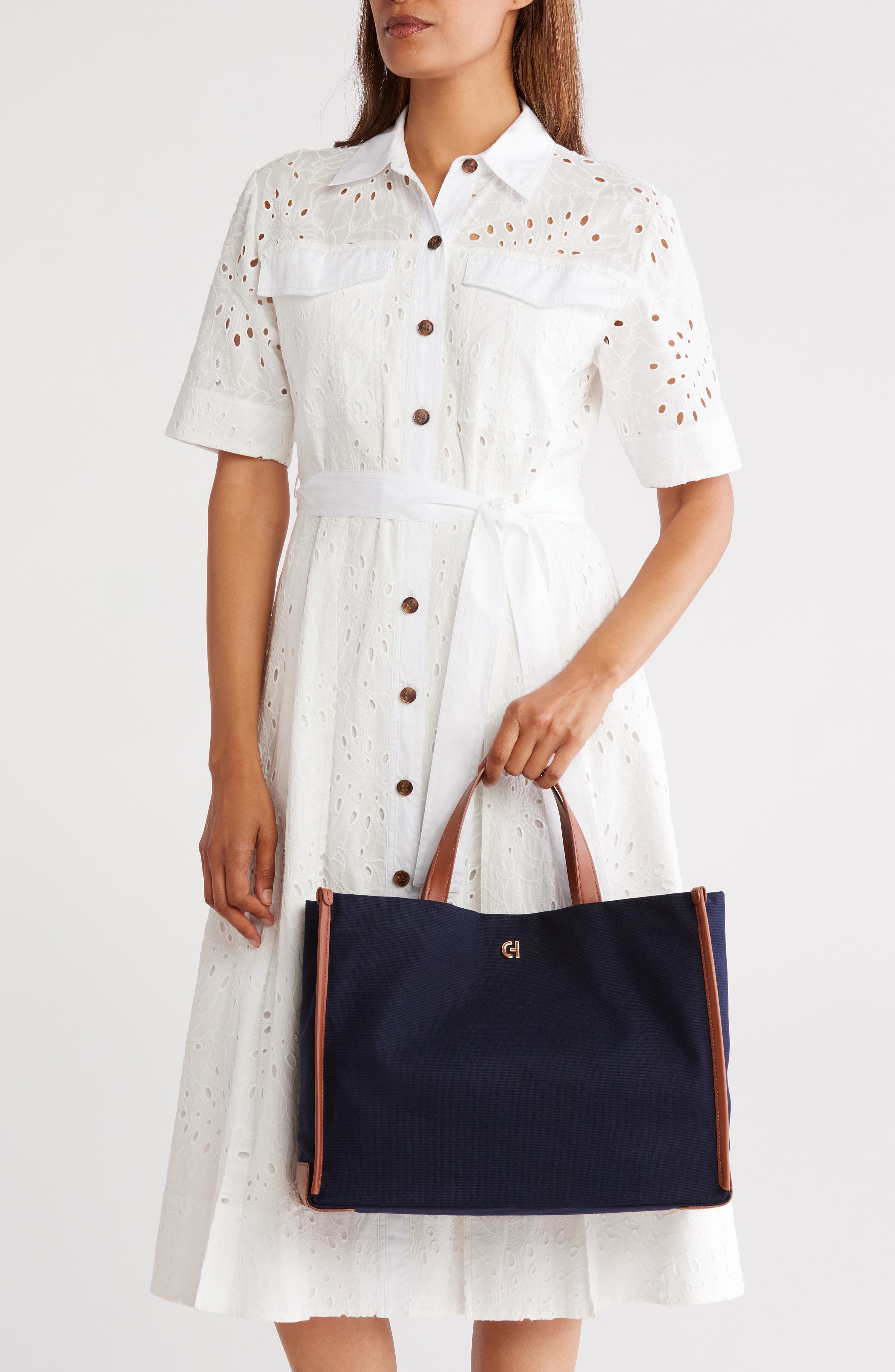 Cole Haan Montecito Canvas Tote Bag, Alternate, color, 