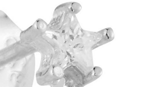 Chloe & Madison Chloe And Madison Set Of 2 Stud & Front/back Earrings In Silver