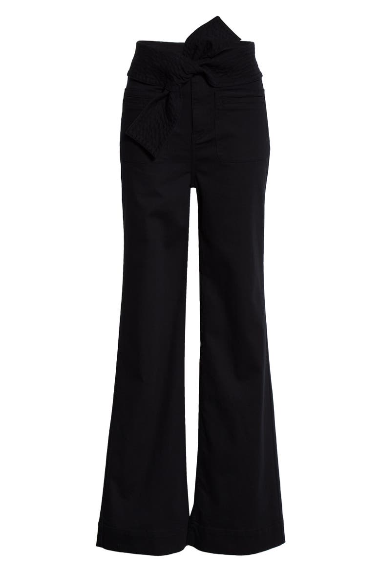 Wade Tie Waist Jeans, Alternate, color, NOIR
