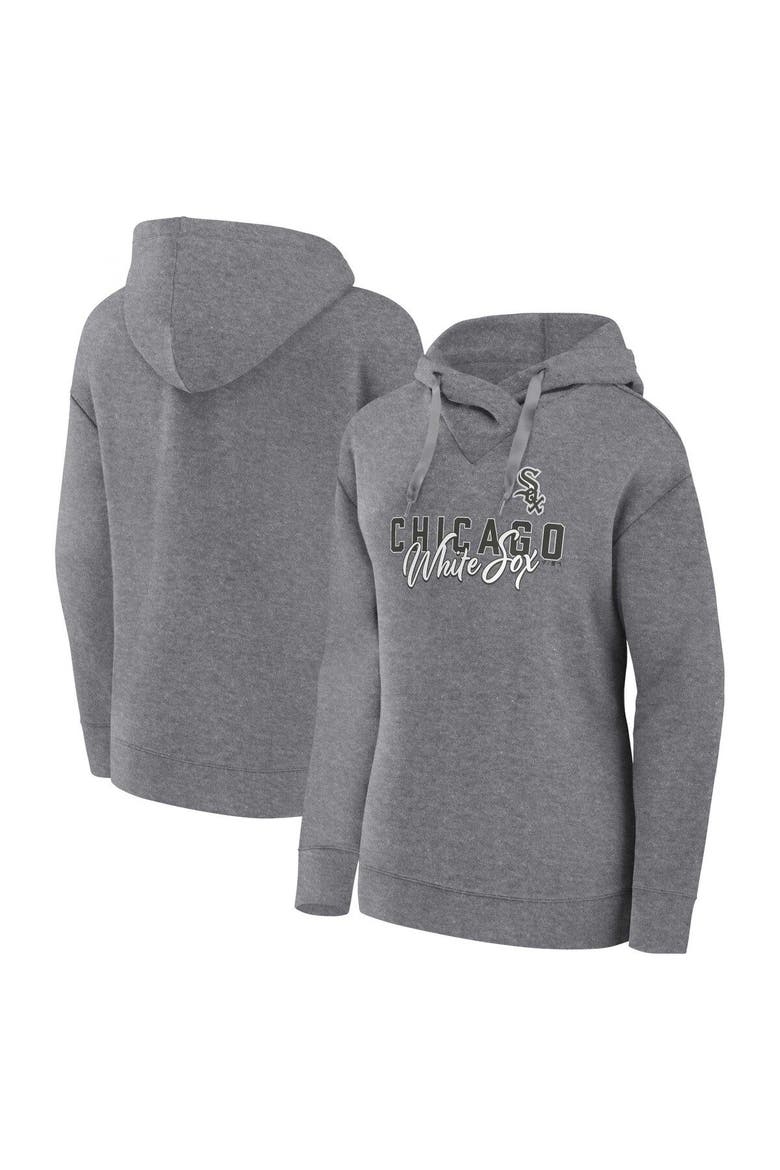 Women's Profile Heather Gray Chicago White Sox Plus Size Pullover Hoodie, Main, color, Heather Gray