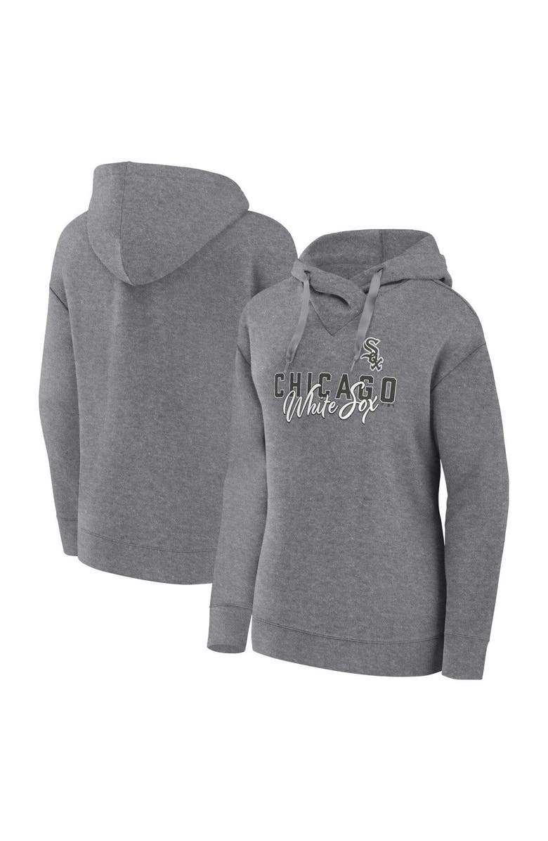 PROFILE Women's Profile Heather Gray Chicago White Sox Plus Size Pullover Hoodie, Main, color, Heather Gray