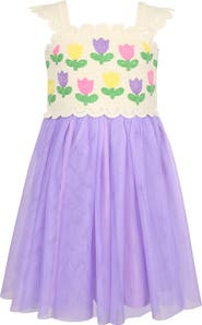 Zunie Kids' Tulip Crochet Dress