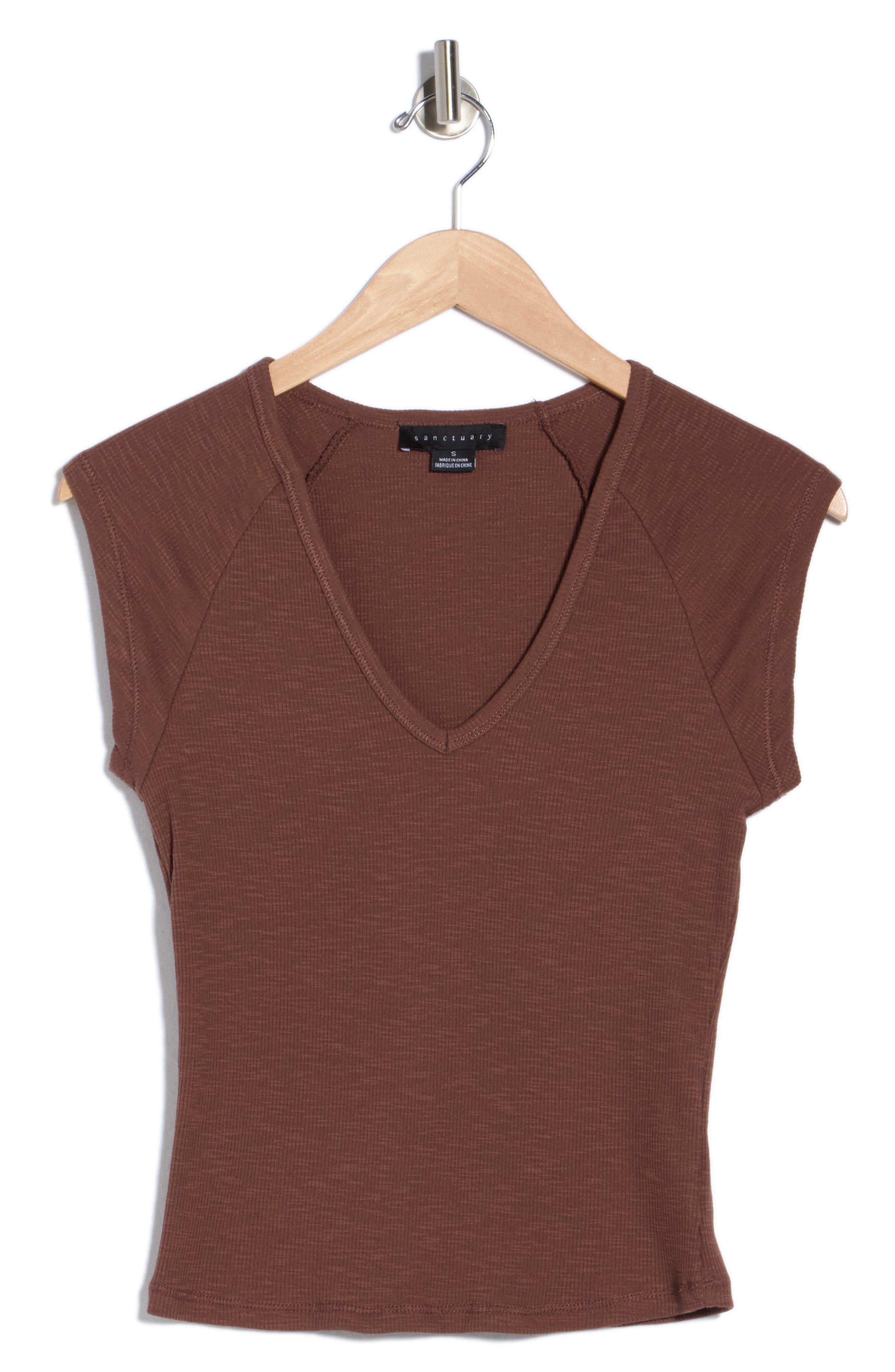 Sanctuary Raglan Sleeve V-Neck Top