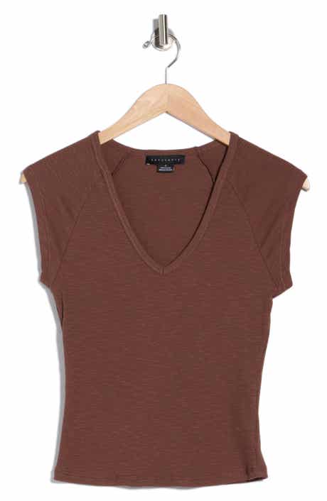 Sanctuary Raglan Sleeve V-Neck Top