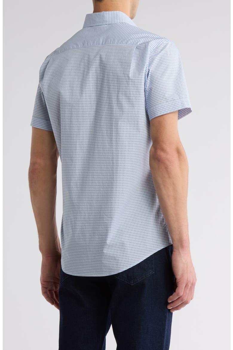 Ness Street Short Sleeve Button-Up Shirt, Alternate, color, PACIFIC BLUE