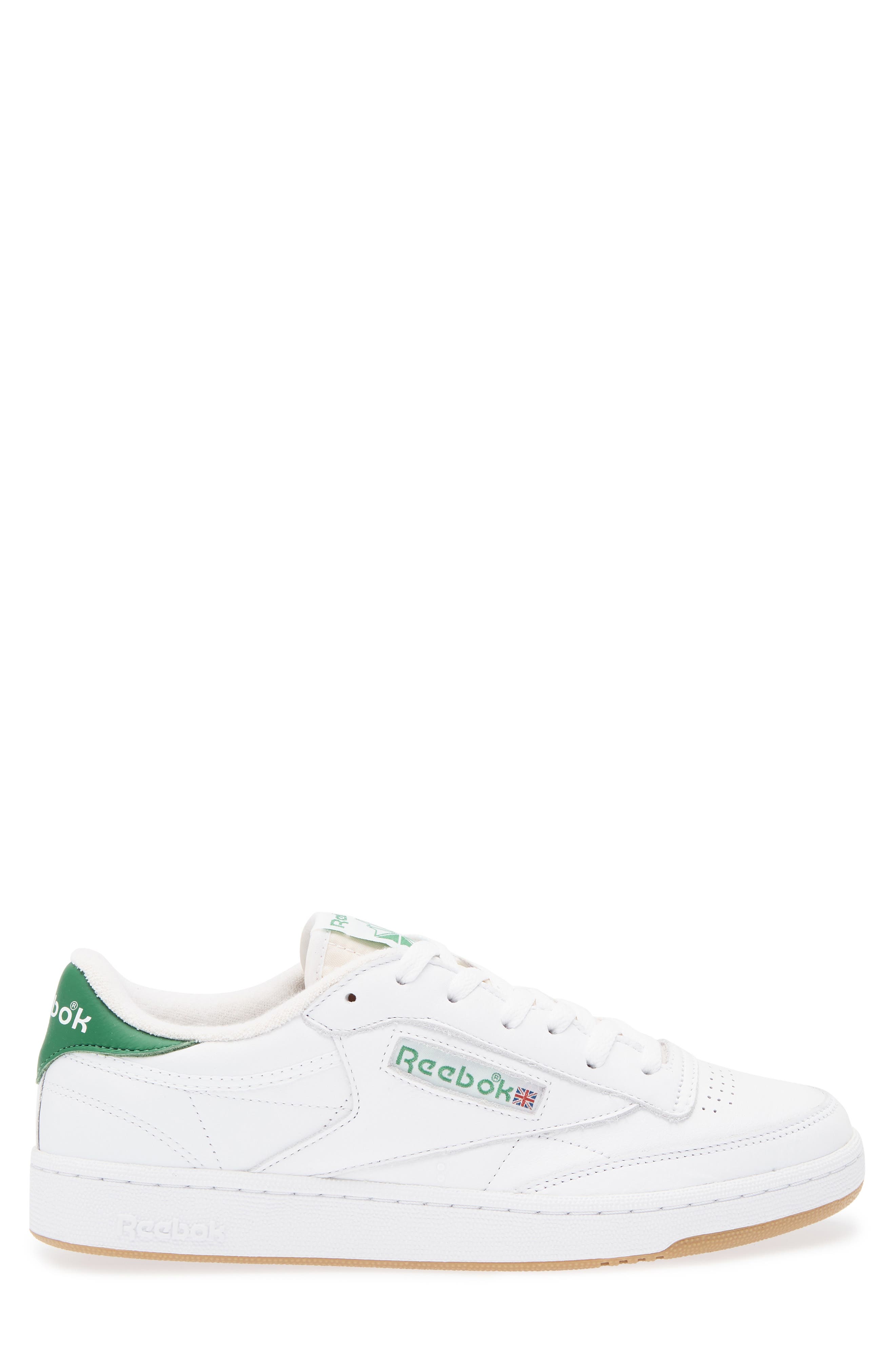 Reebok Club C 85 Vintage Sneaker, Alternate, color, White/ Glengreen/ Rubbbergum