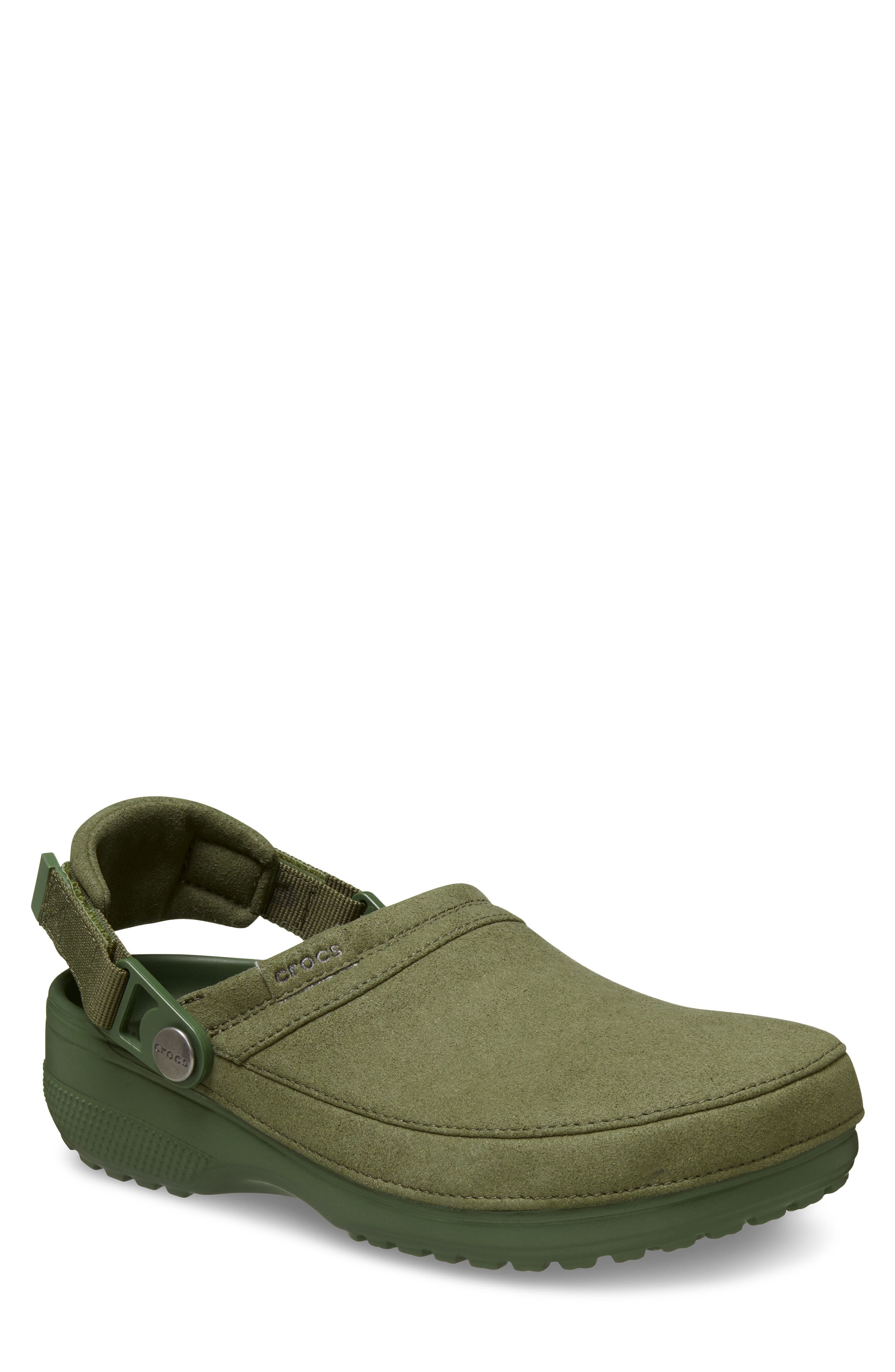CROCS Classic Crafted Faux Suede Clog (Men) | Nordstromrack