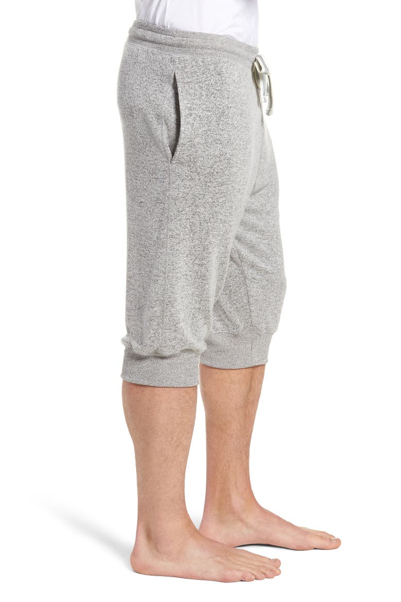 Cropped Drawstring Jogger Pants, Alternate, color, HEATHER GREY