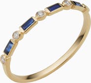 Oradina 14K Gold Crown Jewels Diamond Ring