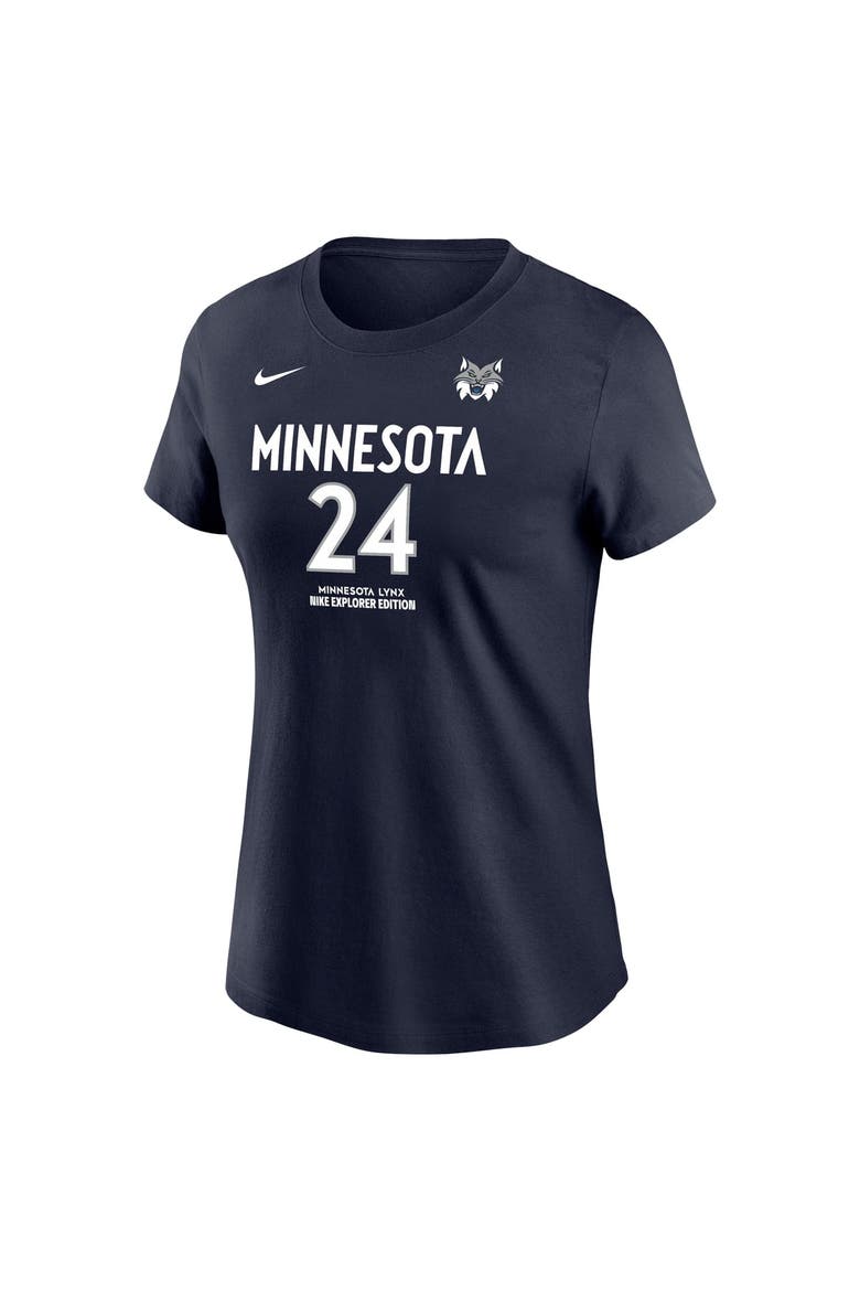 Women's Nike Napheesa Collier Navy Minnesota Lynx Name & Number Explorer Edition T-Shirt, Alternate, color, Navy