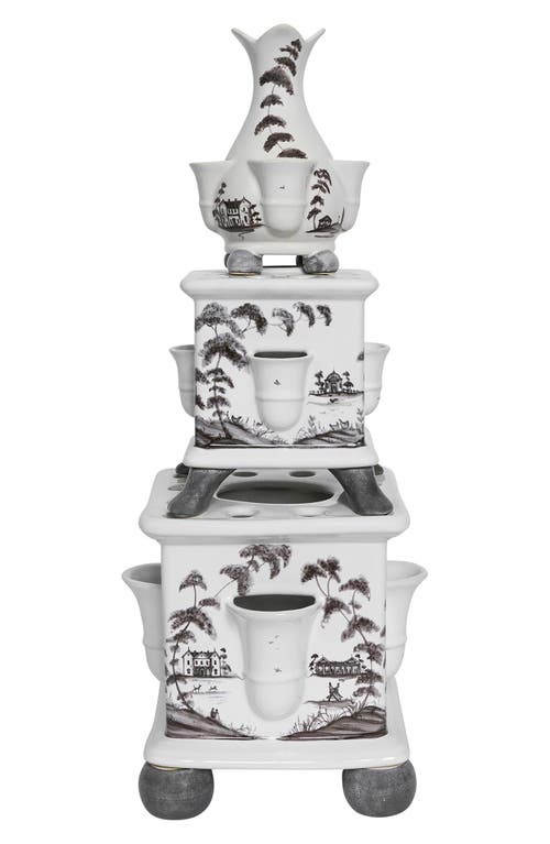 Juliska Juloska Country Estate 3-piece Tulipiere Tower Set In Flint Grey