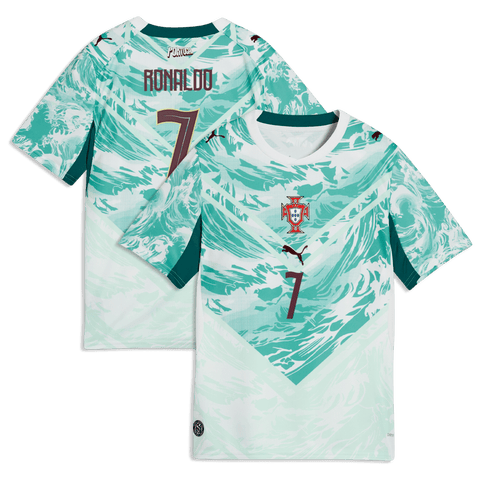 Youth Puma Cristiano Ronaldo White Portugal National Team 2026 Away Replica Jersey
