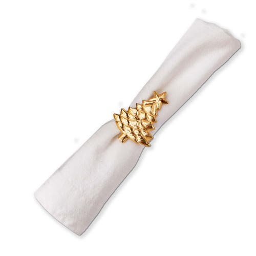 Tag Tree Napkin Ring In Gold