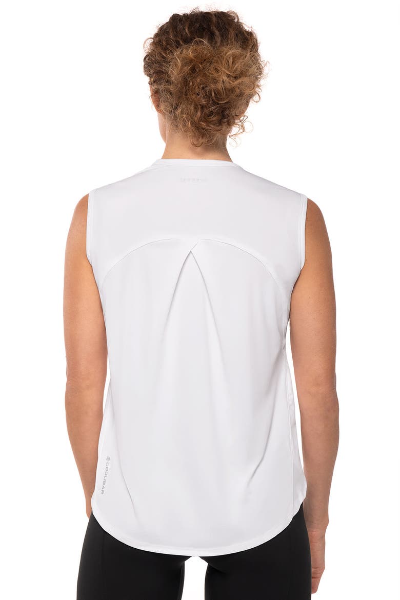 Women's Accelera Tank, UPF 50+ Sun Protection, Alternate, color, White