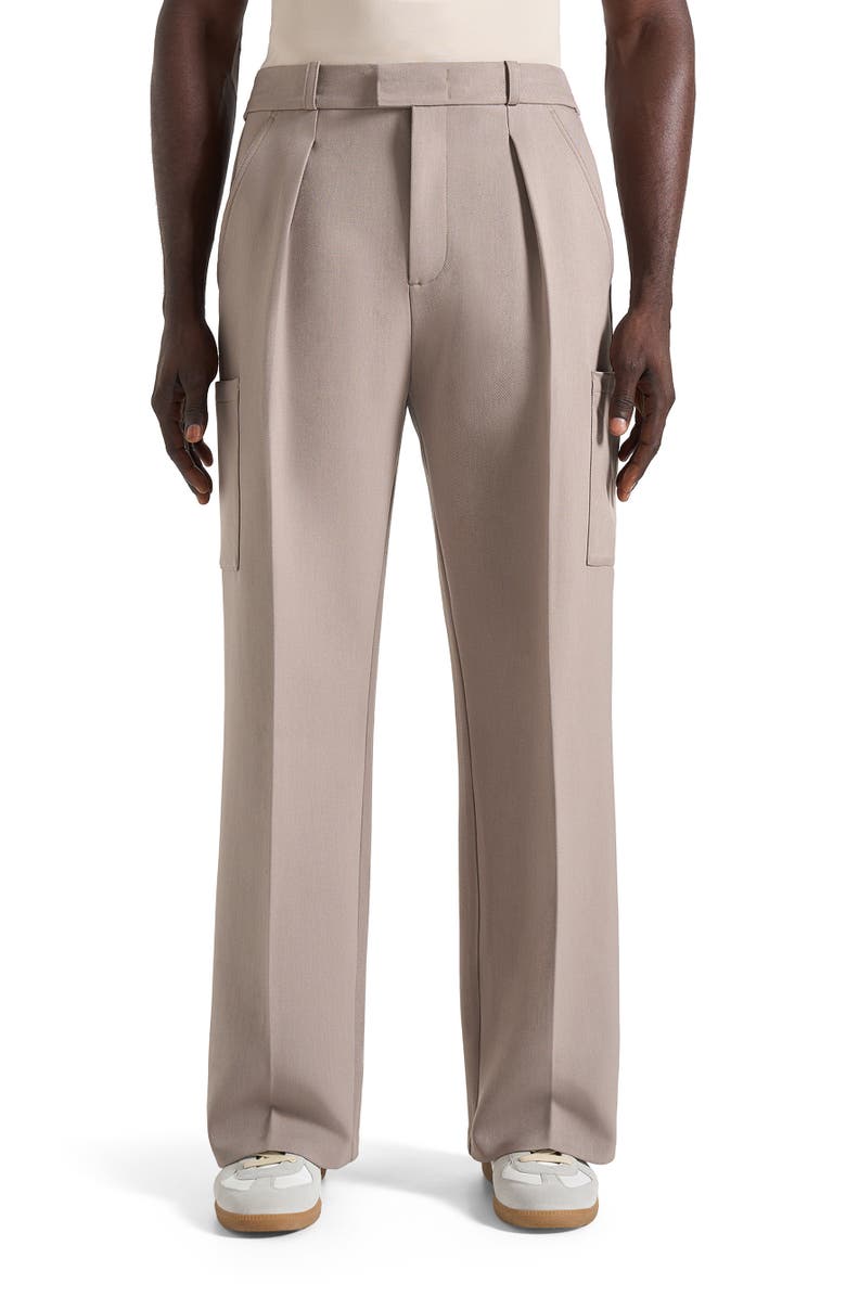 Manière De Voir Luca Relaxed Fit Pleated Pocket Trousers, Main, color,