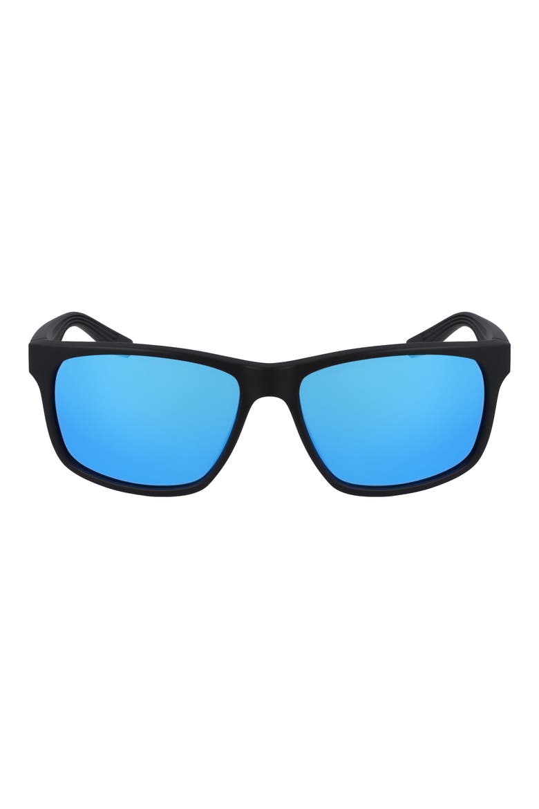 'Cruiser' 59mm Sunglasses, Main, color, MATTE BLACK/ FROZEN BLUE MIR