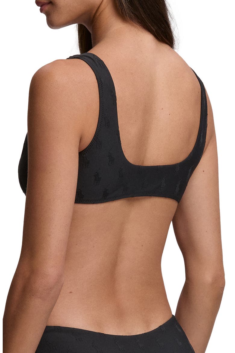 Deep Scoop Bikini Top, Alternate, color, BLACK
