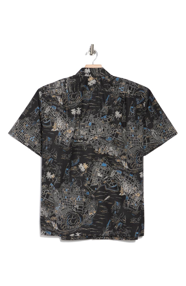 Tori Richard You Are Here Short Sleeve Button-Up Shirt, Alternate, color,