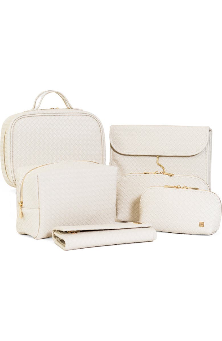 TRVL Design Woven Sand Jewel Wallet, Alternate, color, Tan