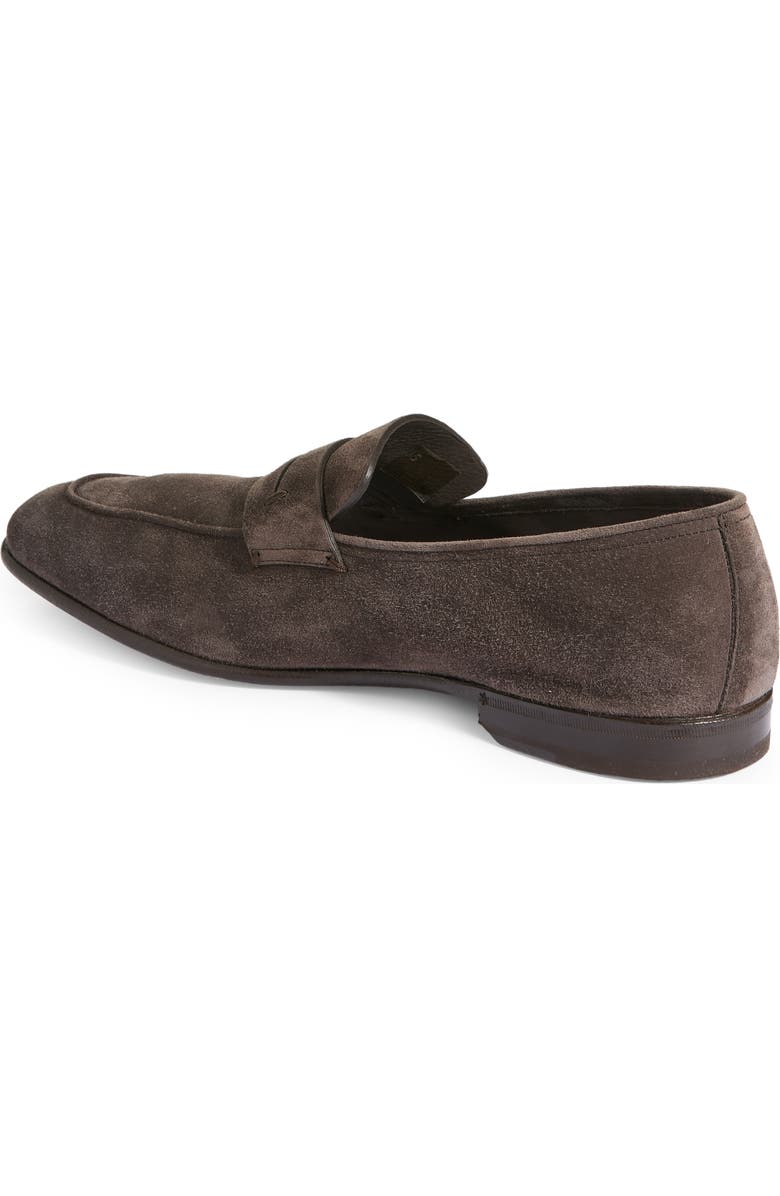 ZEGNA L'Asola Suede Penny Loafer, Alternate, color,